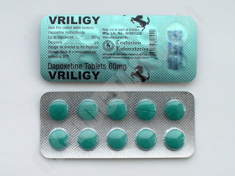 Дапоксетин 60 мг Врилиджи (Vriligy 60) -10 таб.: продажа